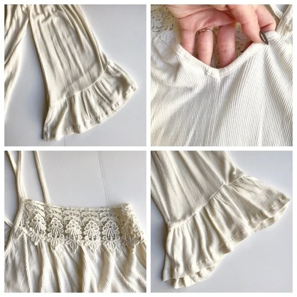 Sun & Shadow Crochet Trim Off the Shoulder Top - Picture 9 of 10